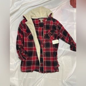 Woman’s hooded flannel